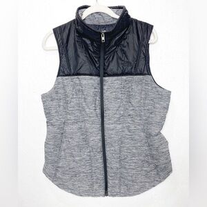 The North Face Pseudio Vest Black Heathered Gray Size Large